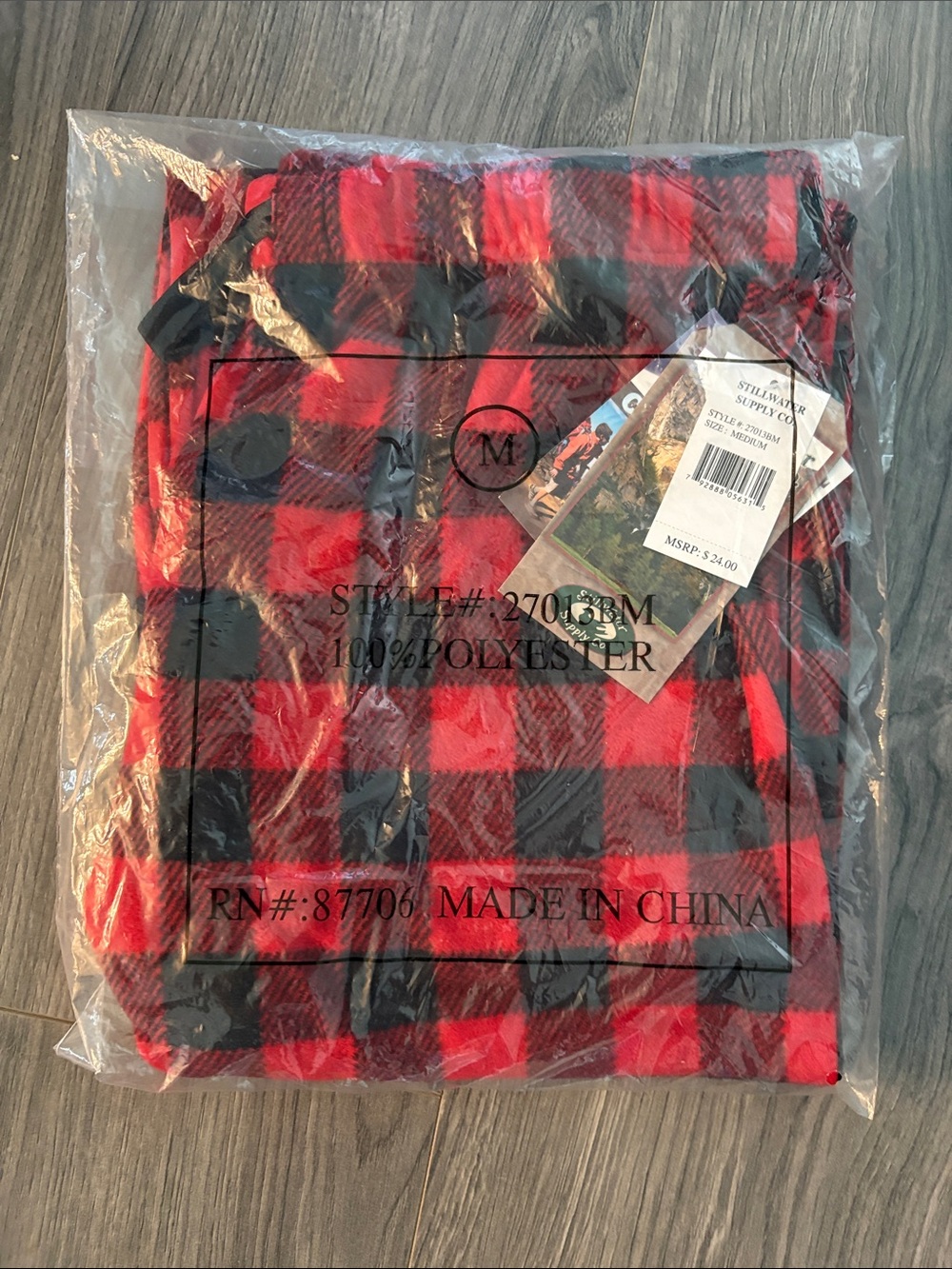 Stillwater Supply Co. Red & Black Buffalo Plaid Lounge Pants NWT